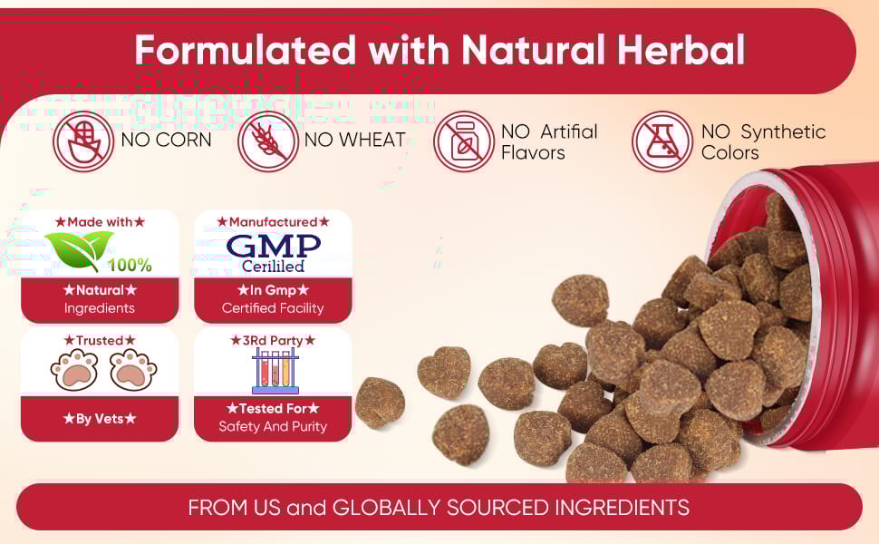 Dog Allergy Chews - Formulated Herbal